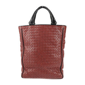 Bottega Veneta Intrecciato Leather Handbag Maroon